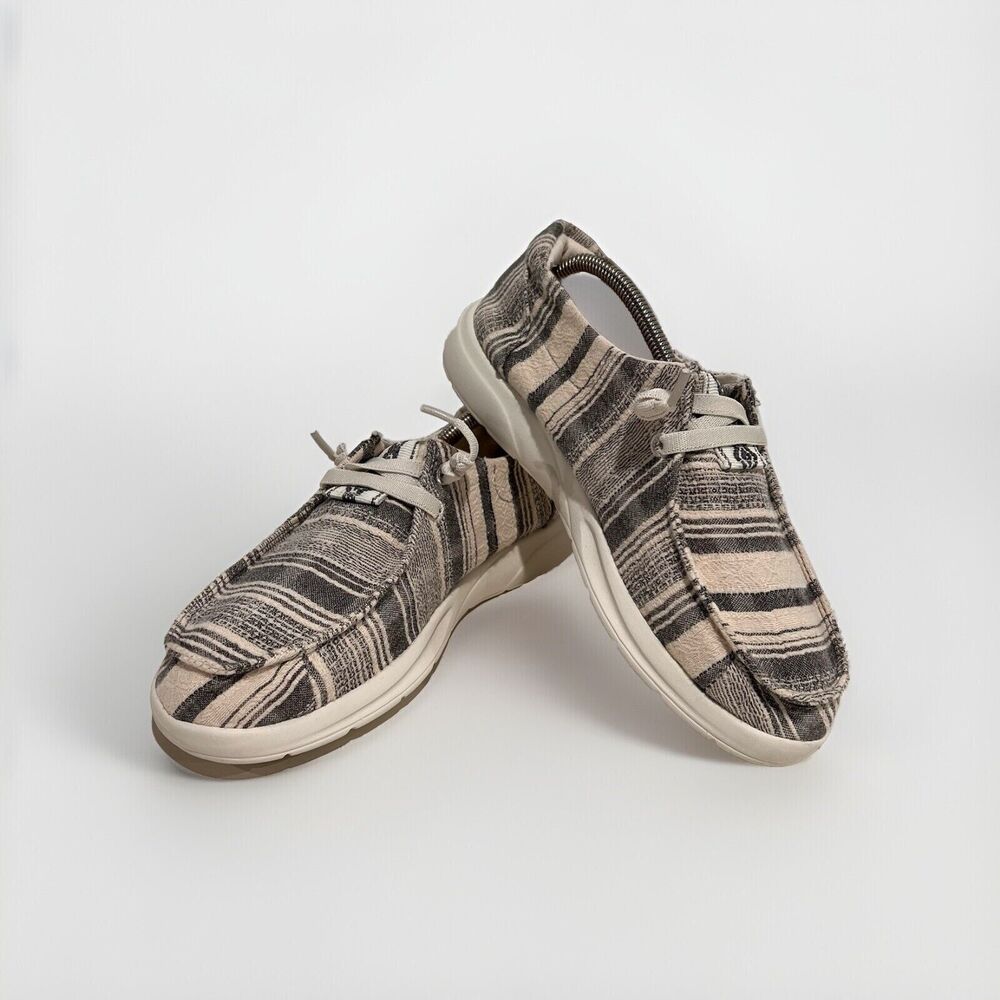 Reef Womens Cushion Coast Black Stripe 8.5